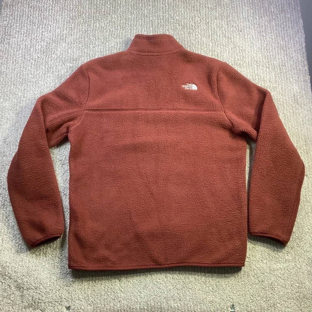 The North Face Mens Yumiori 1/4‎ Zip Fleece Pullover Sumac Red Size Medium NWT